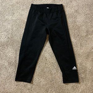 Adidas Black Cropped leggings Women's Size Small